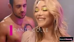 Play Watch Emma Rose, the super hot shemale with small tits, in this intense bareback sex session