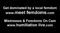 Afspelen Vernederende masturbatie van kleine penis POV - Femdom BDSM SPH